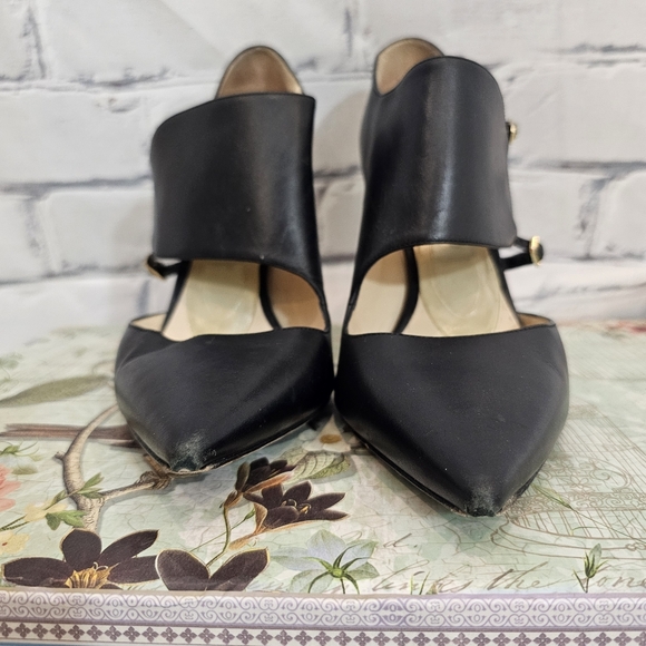 Jimmy Choo Heath Monk Strap Heels In Black - Picture 4 of 7